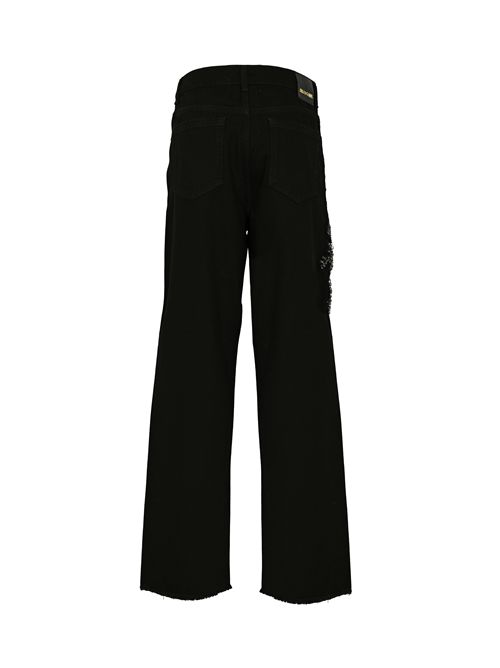 Jeans regular in denim black con applicazioni BLUGIRL | RF5142 D503887223